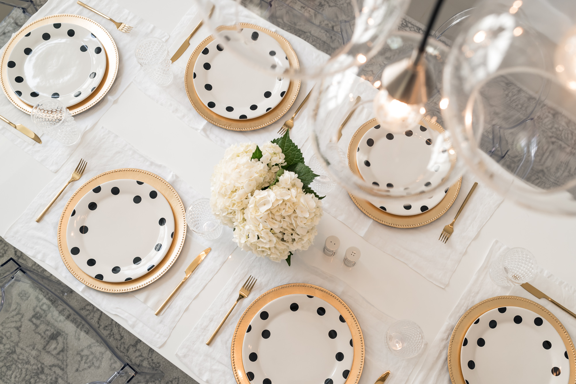 Dinner Party Table Setting Kate Spade Deco Dot Fancy Things - Fancy Things