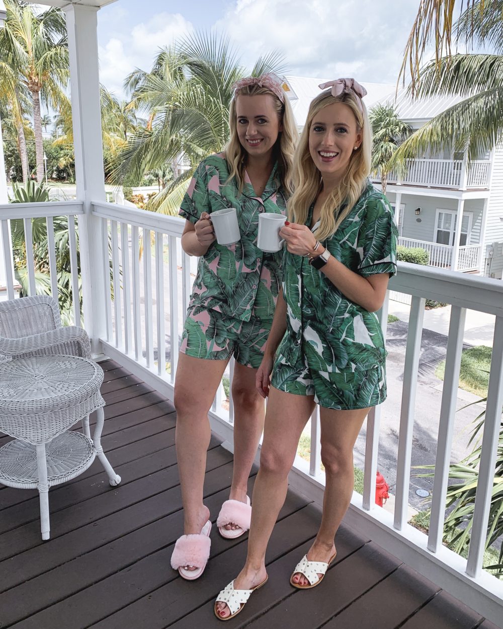 palm leaf pajama set